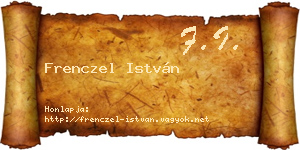 Frenczel István névjegykártya