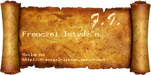 Frenczel István névjegykártya